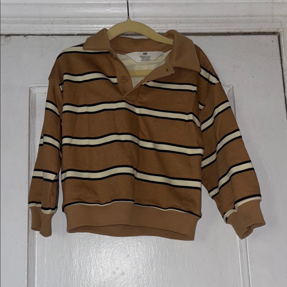 Men's Brown Striped Sweater